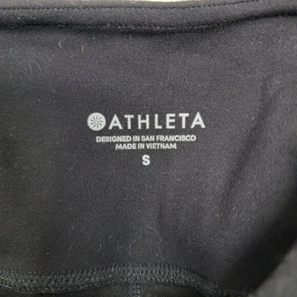 Athleta Meshblock Pocket Salutation Tight Leggings Black Women's Small S - Picture 5 of 5